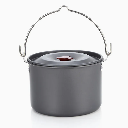Outdoor 1-2 Person Portable Camping and Hiking Collapsible Backpacking Cookware Set Outdoor Survival Emergency Kit