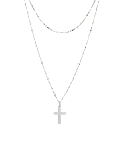 Cross Layered Necklace