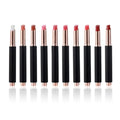 10-color black tube matte moisturizing press lipstick